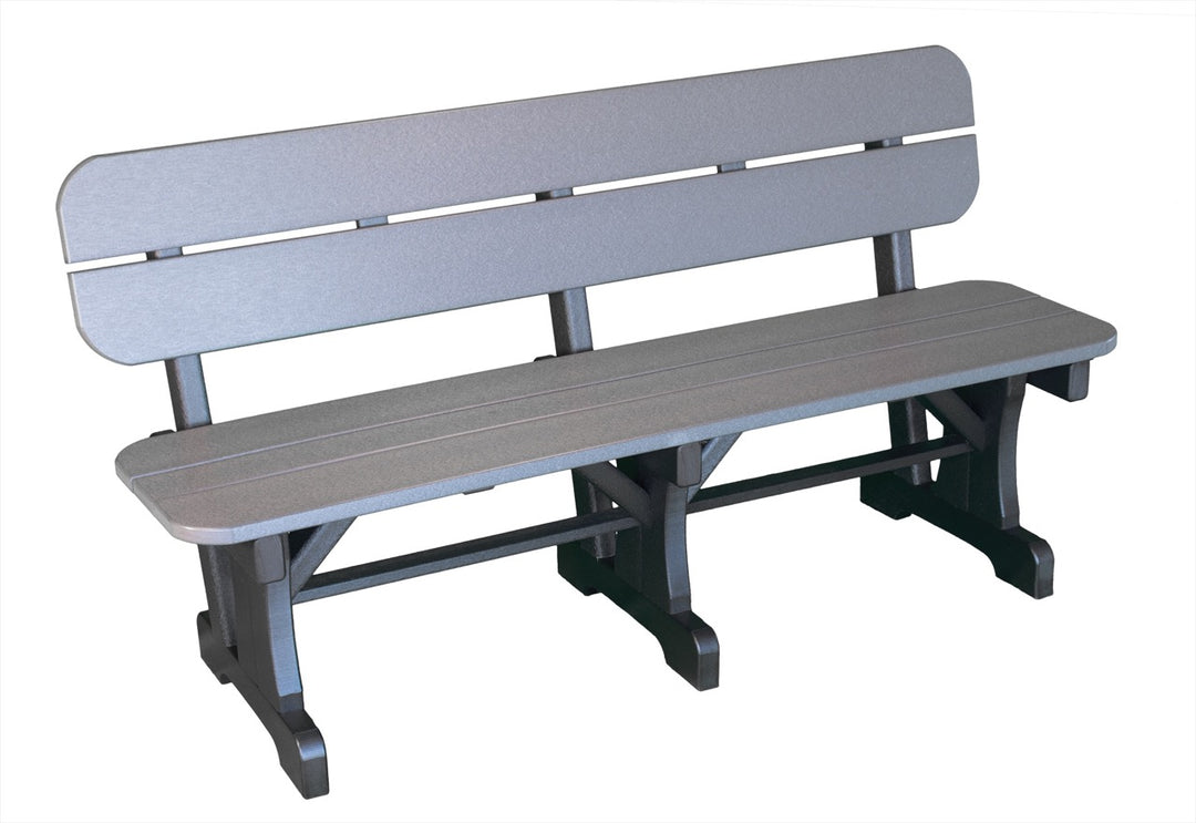 Nature's Best Furniture Bench w/Back (Choose your size)