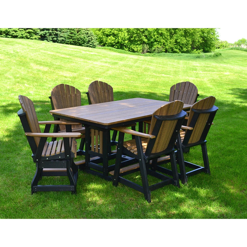 Nature's Best Adirondack Swivel Dining Chair - Counter Height Set