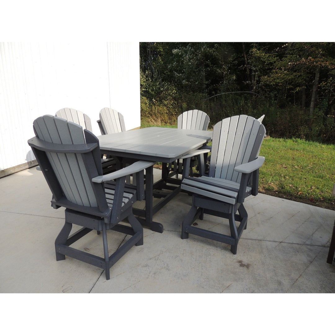 Nature's Best 7pc Adirondack Counter Swivel Set