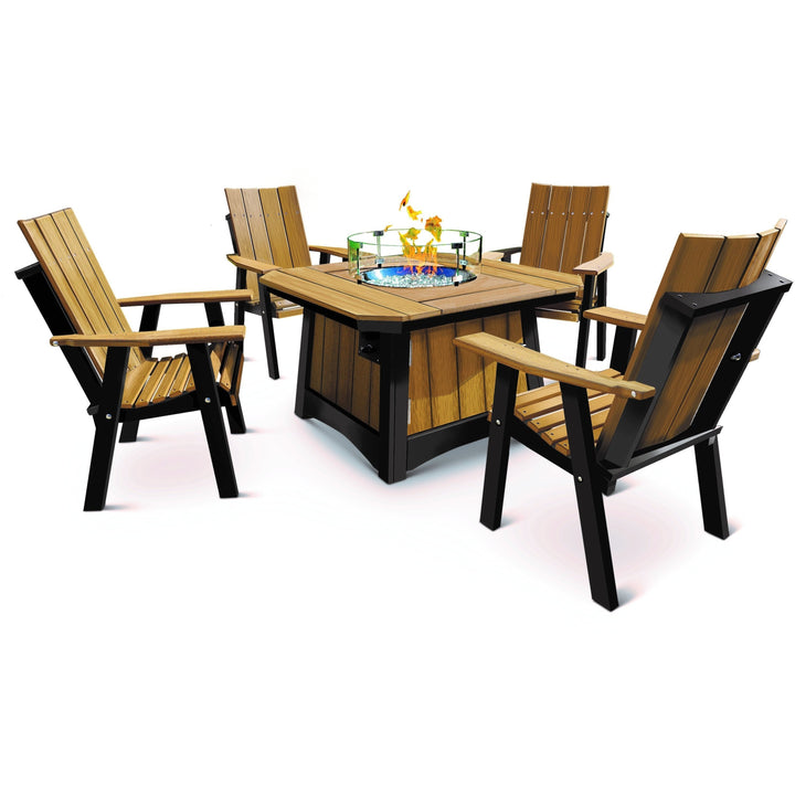 Nature's Best Adirondack Poly Firepit 5pc Set